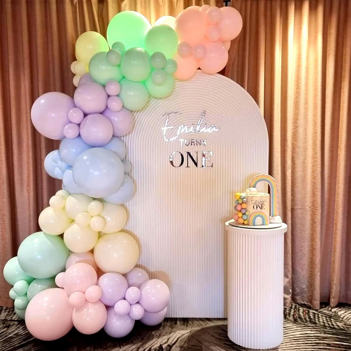 Pastel Balloons, 12 Inch 35PCS Light Pink Blue Yellow White Latex Balloon, Multicolor Balloon for Kids Graduation Easter Wedding Rainbow Party Birthday Bridal Baby Shower Party Decorations Supplies