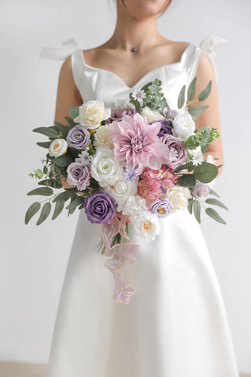 Serra Flora Artificial Flowers Combo Box Set Faux Flowers Bulk Flower Leaf with Stems Arrangements for DIY Wedding Bouquets Party Table Centerpieces Home Decorations Indoor Outdoor