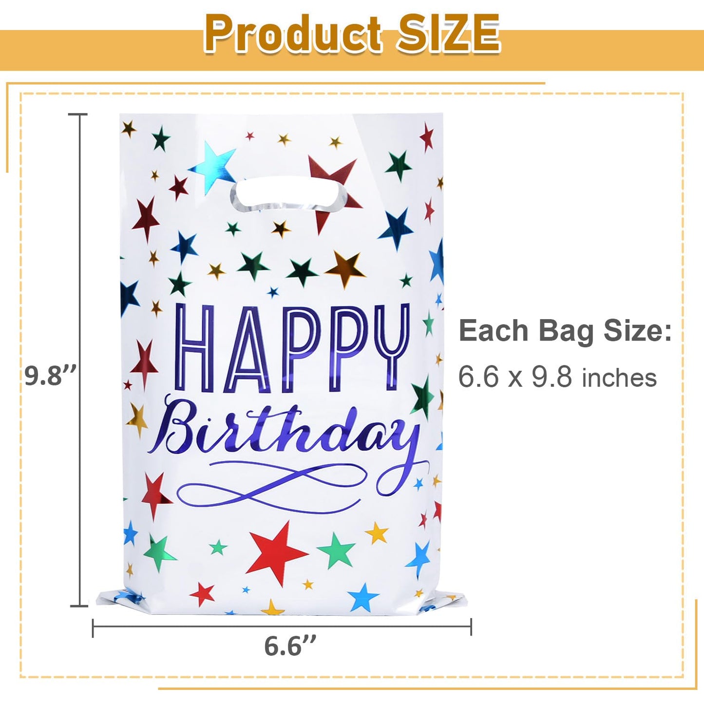ZGORENDZ 40 Pack Party Favor Bags for Birthday Assorted Colors Goodie Gift Bags for Girls & Boys
