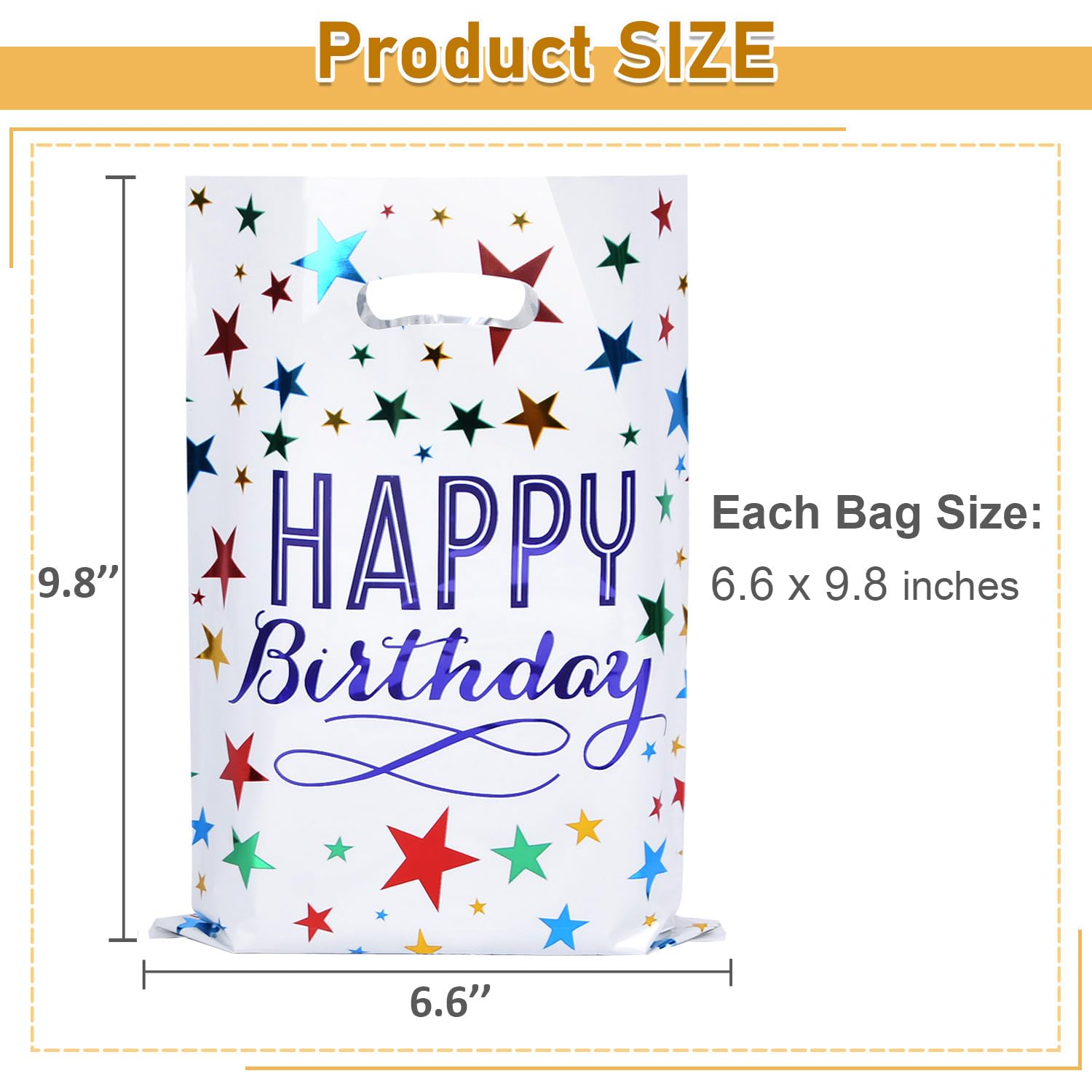 ZGORENDZ 40 Pack Party Favor Bags for Birthday Assorted Colors Goodie Gift Bags for Girls & Boys