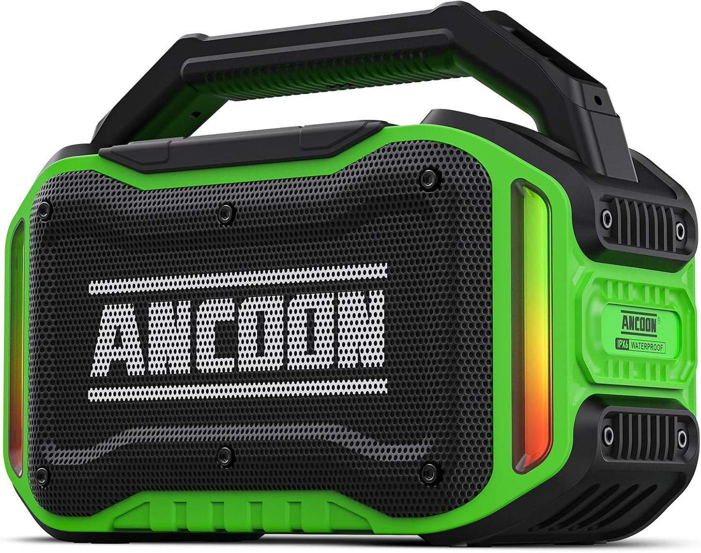 Speakers Bluetooth Wireless: 80W(Peak) Loud Speaker with Bass, 20H Playtime, IPX6 Waterproof, Large Jobsite Speakers for Work, Outdoor, Workshop, Garage, Portable Speaker with TWS (Green)