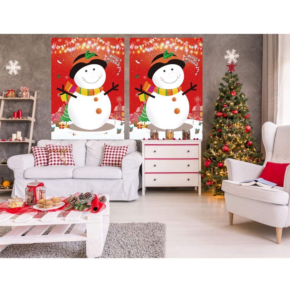 Pin The Nose On The Snowman Games Large Christmas Snowman Games Poster for Kids Christmas Snowman