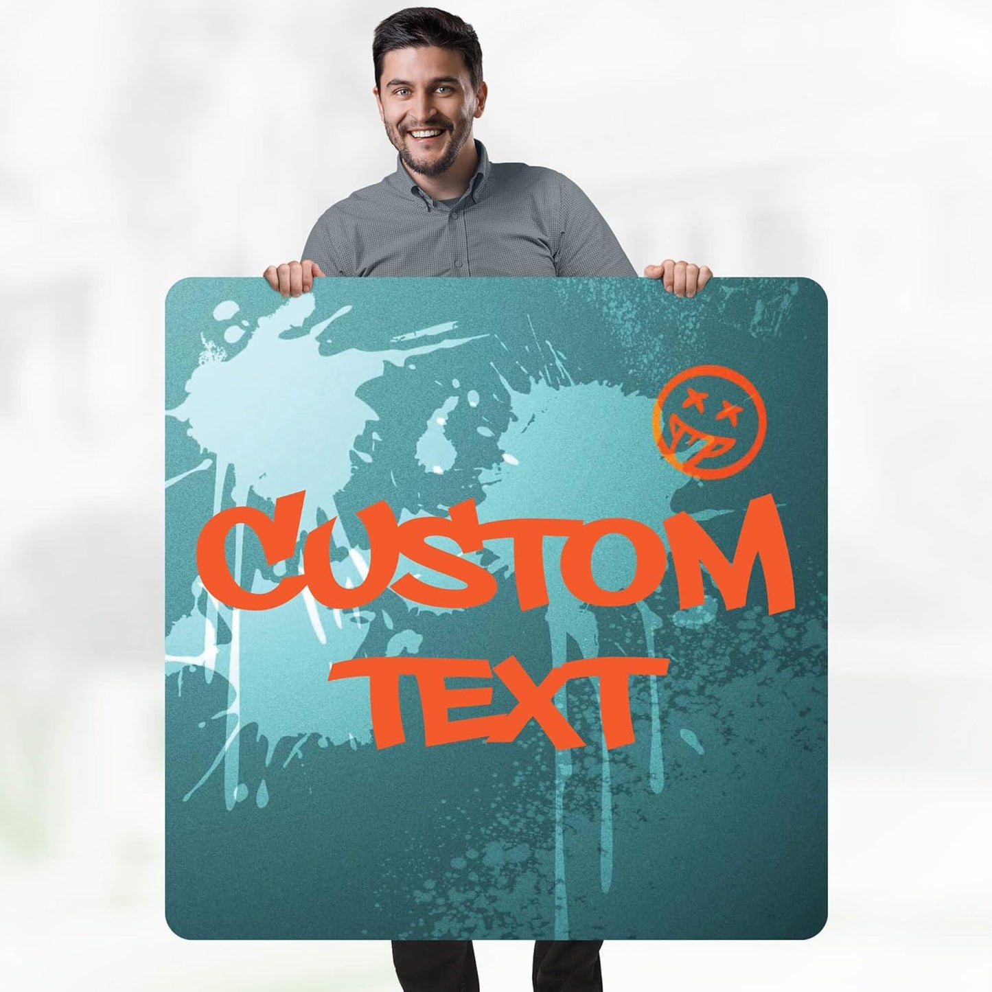 Custom Sign, Custom Street Sign, 11 Font Colors, 13 Font Styles, 4 Hole Options, 22 Sizes, 36x36 Inches, Rust Free DiBound, Fade Resistant, Made in USA by My Sign Center (Graffiti)