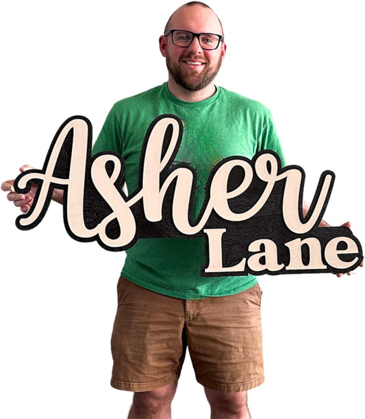 Nursery Name Sign - Name Signs For Kids Room - Wood Name Signs For Nursery - Custom Wood Name Sign - Personalized Baby Gifts - Wooden Name Sign - Large Wooden Letters