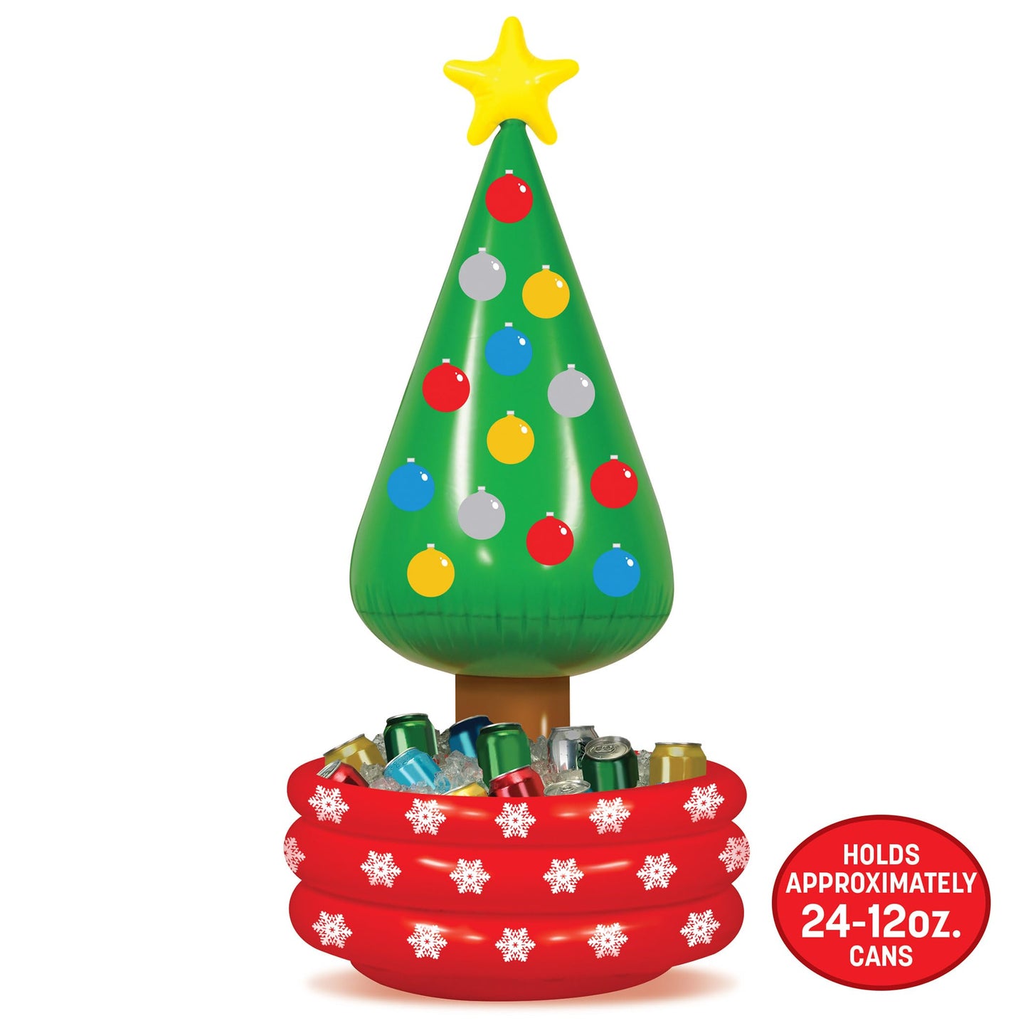 Beistle Inflatable Novelty Christmas Tree Drink Beverage Cooler for Office Holiday Winter Party