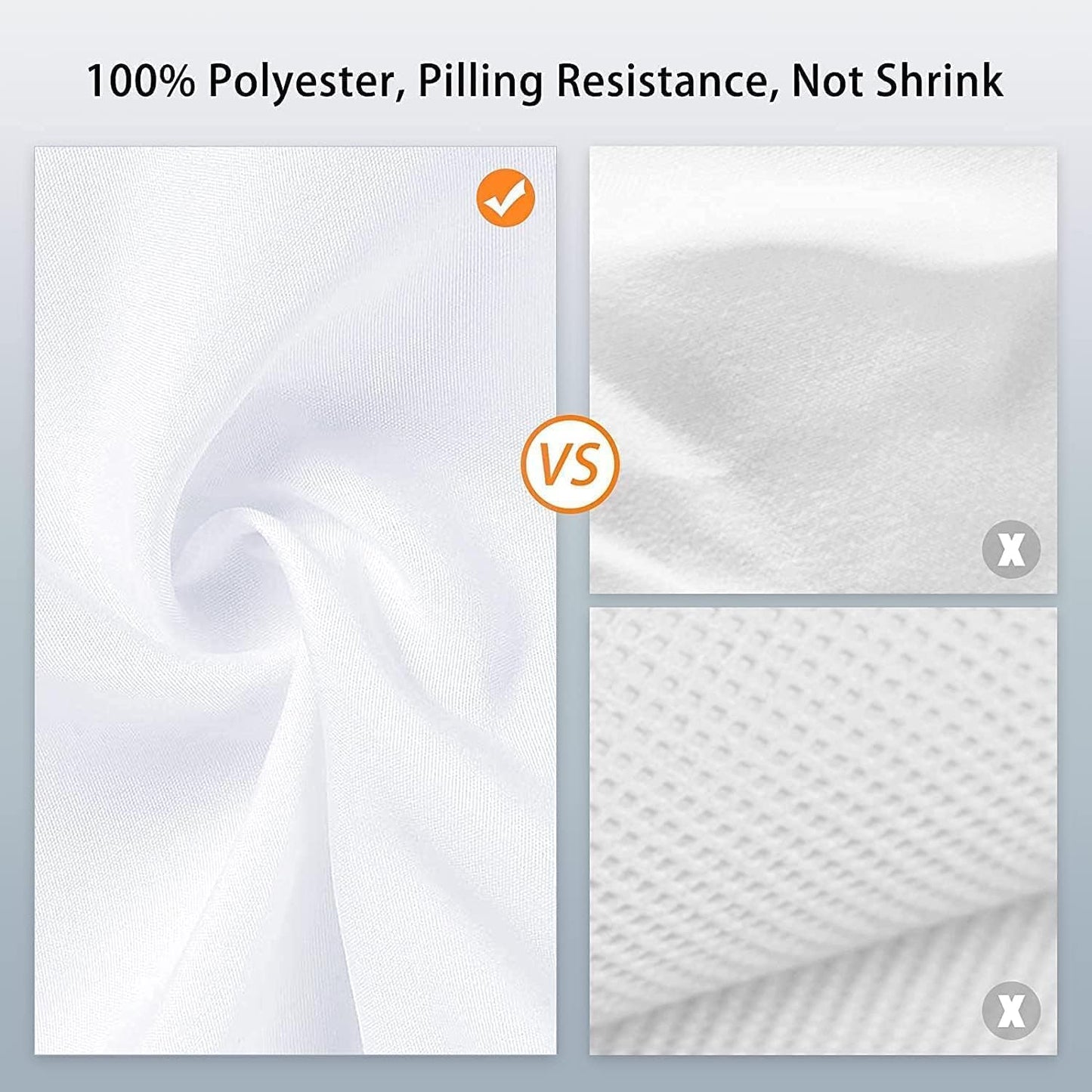 10 x10 FT White Backdrop Background, 100% Polyester Large Pure White Photo Backdrop, Foldable Washable Screen for Photography Party Portrait Photoshoots Booth Video Studio