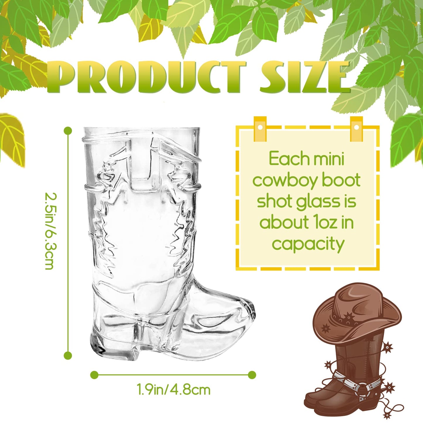 30 Pcs Mini Cowboy Boot Shot Glasses,1oz Plastic Western Cowboy Beer Mugs,Reusable Cowgirl Party