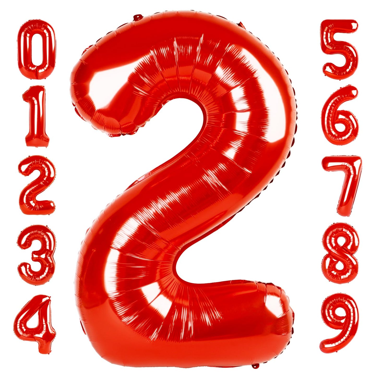 Number Balloons Red 2 Balloon 40 Inch for 2 12 Birthday Party Decorations