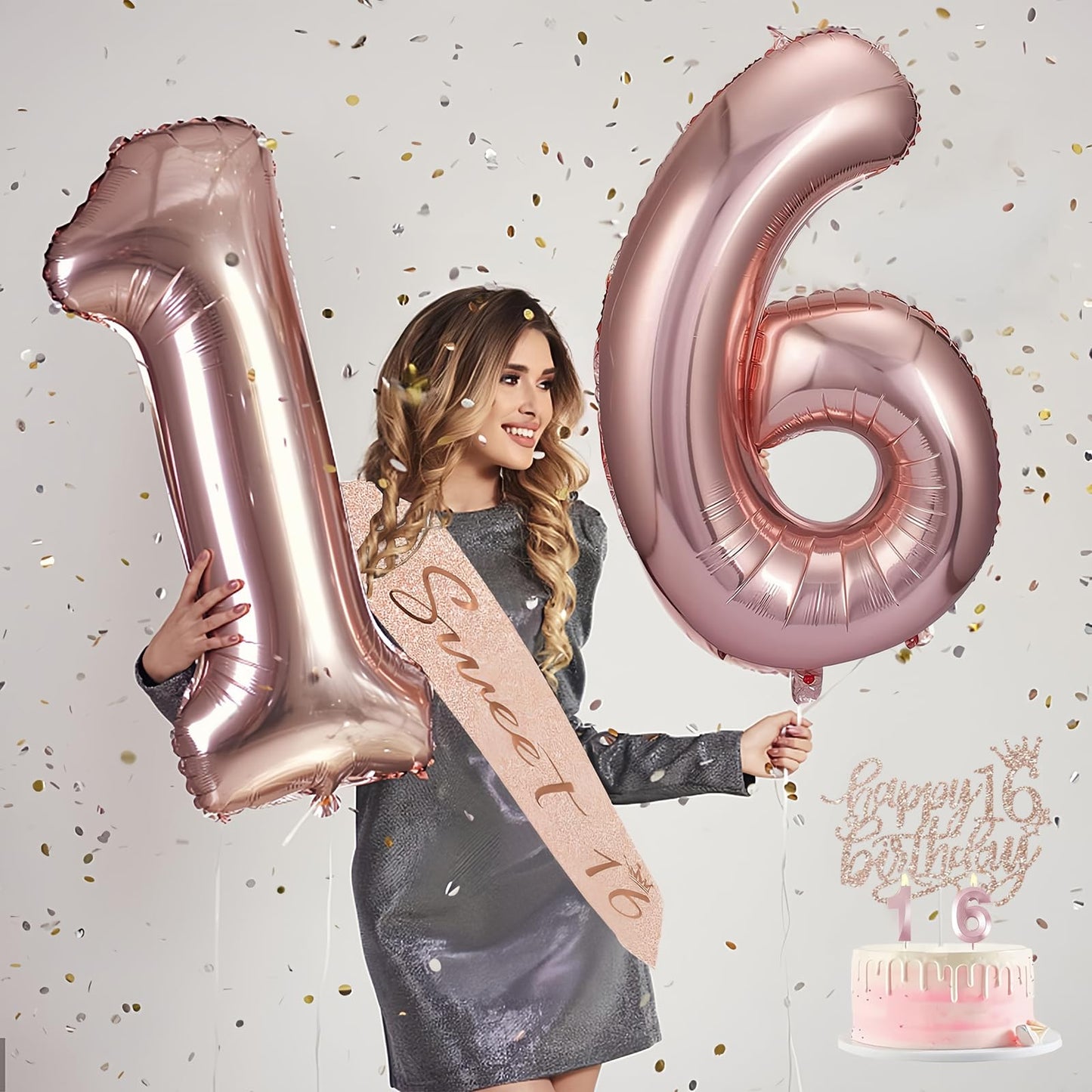 Awfrky Sweet 16 Birthday Party Decorations for Girls