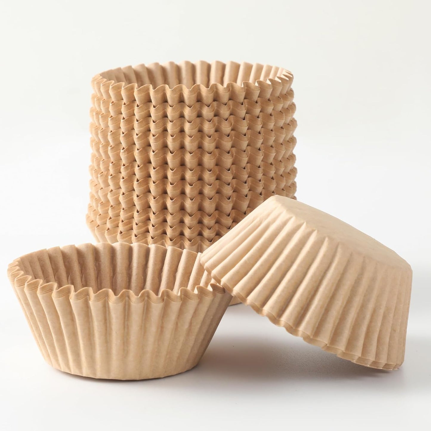 2 inch 1000-Count Mini Cupcake Liners Bright Colorful Muffin Baking Cups, Odorless,Baking Paper Cups for Baking Candy Cooking，Upgraded & Food Grade Grease-Proof Paper (Brown, 2 Inch)