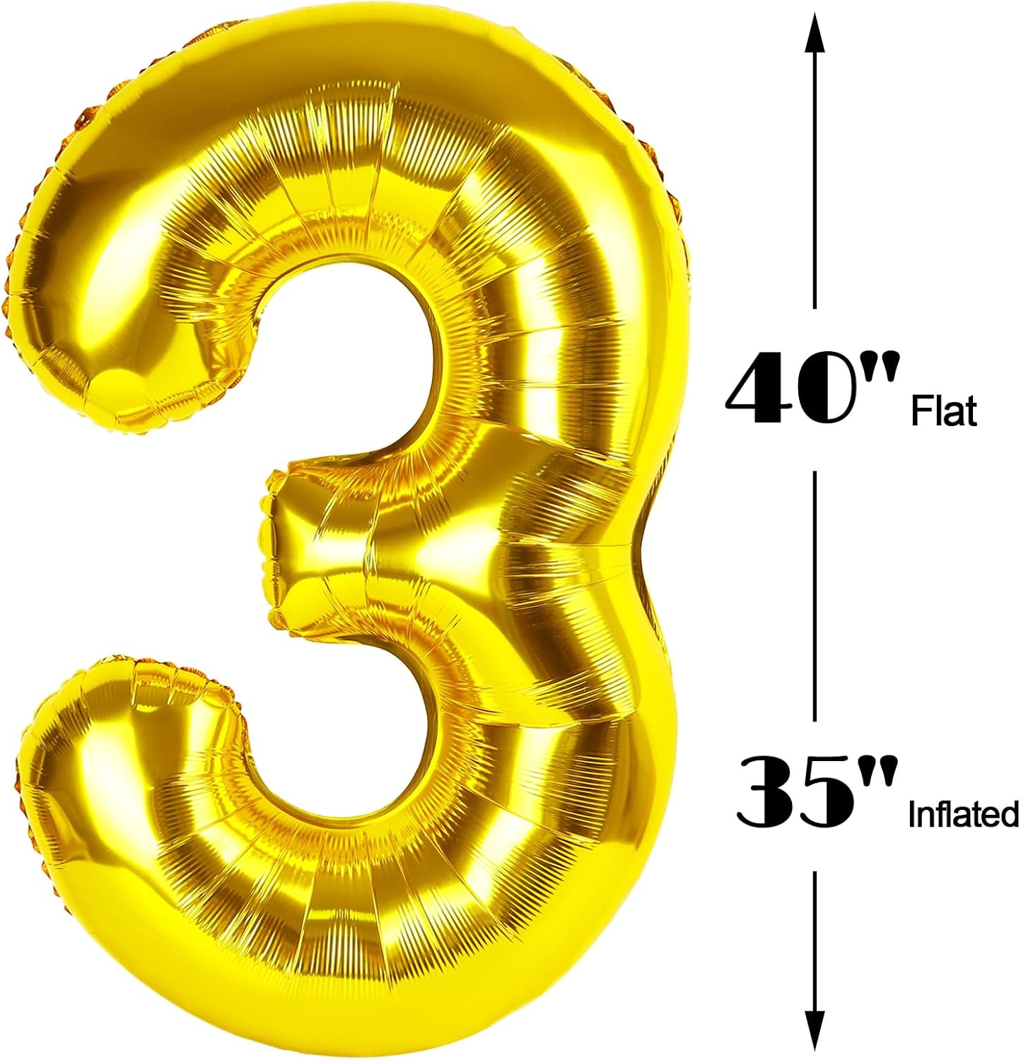 40 Inch Gold 23 Large Number Balloon, 23 Golden Birthday Party Decorations, Number 23 Foil Balloons for Anniversary Party Graduations Celebration Supplies