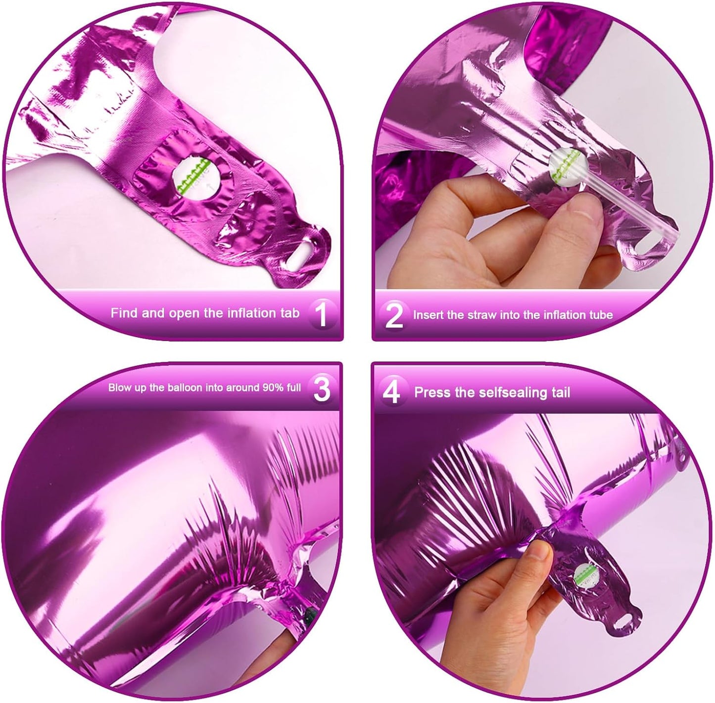 2026 Rosy Purple 40 Inch Mylar Foil Number 6 Balloon, Birthday Balloons for 6 16 Boy Girl Party Decorations Supplies,Rosy Purple Big Helium Balloon Numbers for 26 36 46 60 Men Women Anniversary