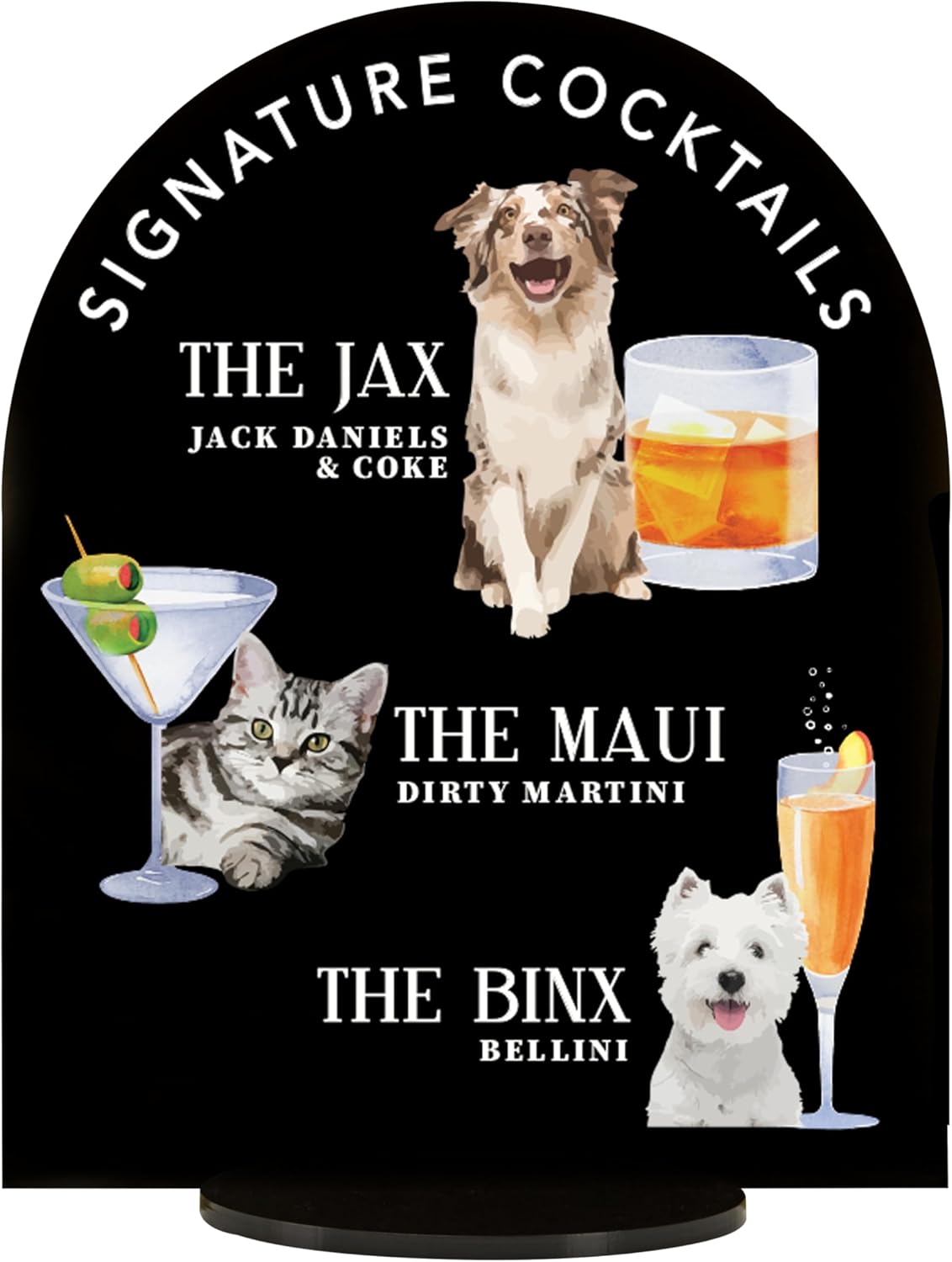 Pet Signature Drink Wedding Signs