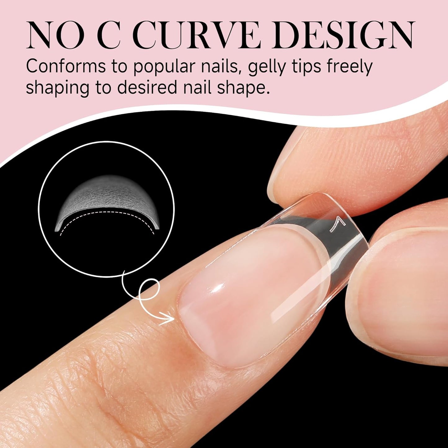 Short Square Nail Tips Gel: 360Pcs Full Cover Short Square Press On Nails Pre-buff Fake Acrylic Nails Half Matte Clear Nail Tips for Nail Extension DIY 12 Sizes