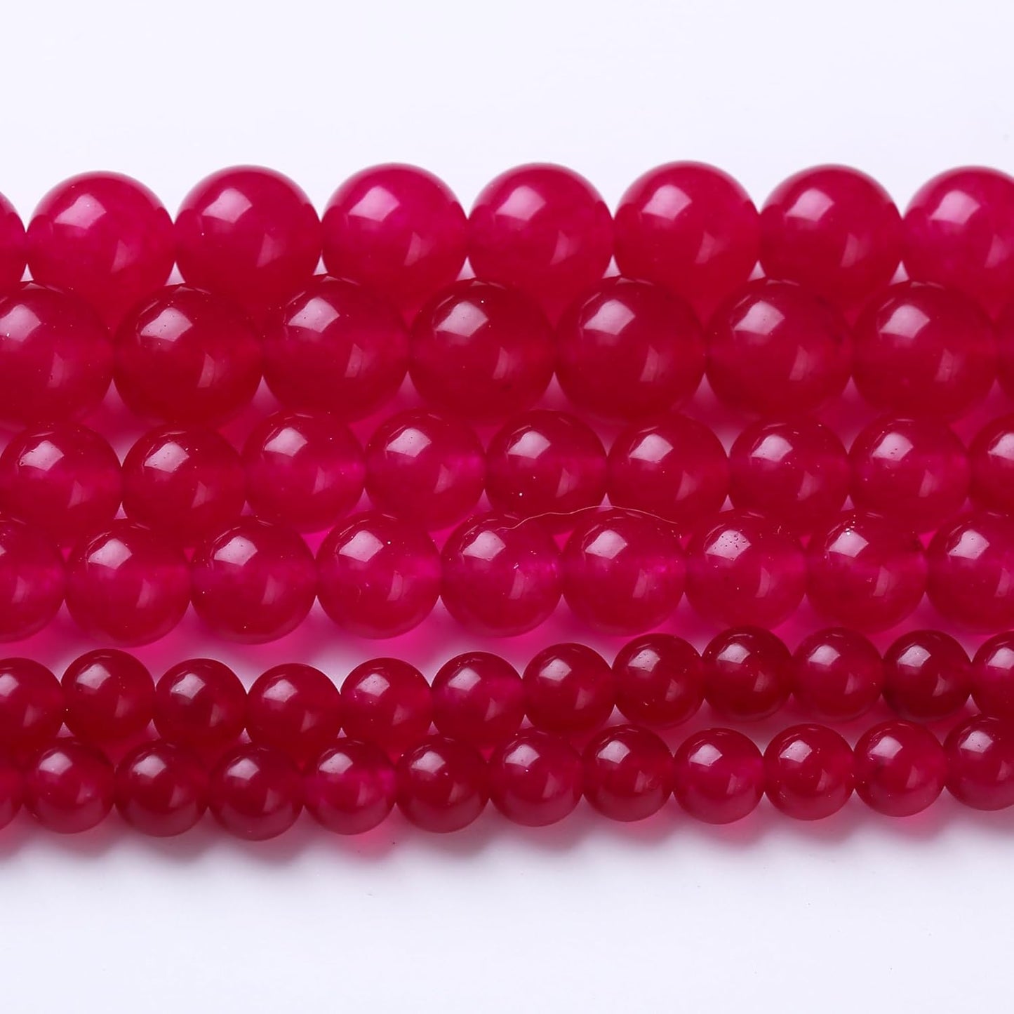 Rose Carnelian Stone Beads Gemstone Round Crystal Energy Jade Beads Stone Beads for Jewelry Making DIY Bracelet Necklace Jewelry Making 1 Strand 15.5inch 4MM