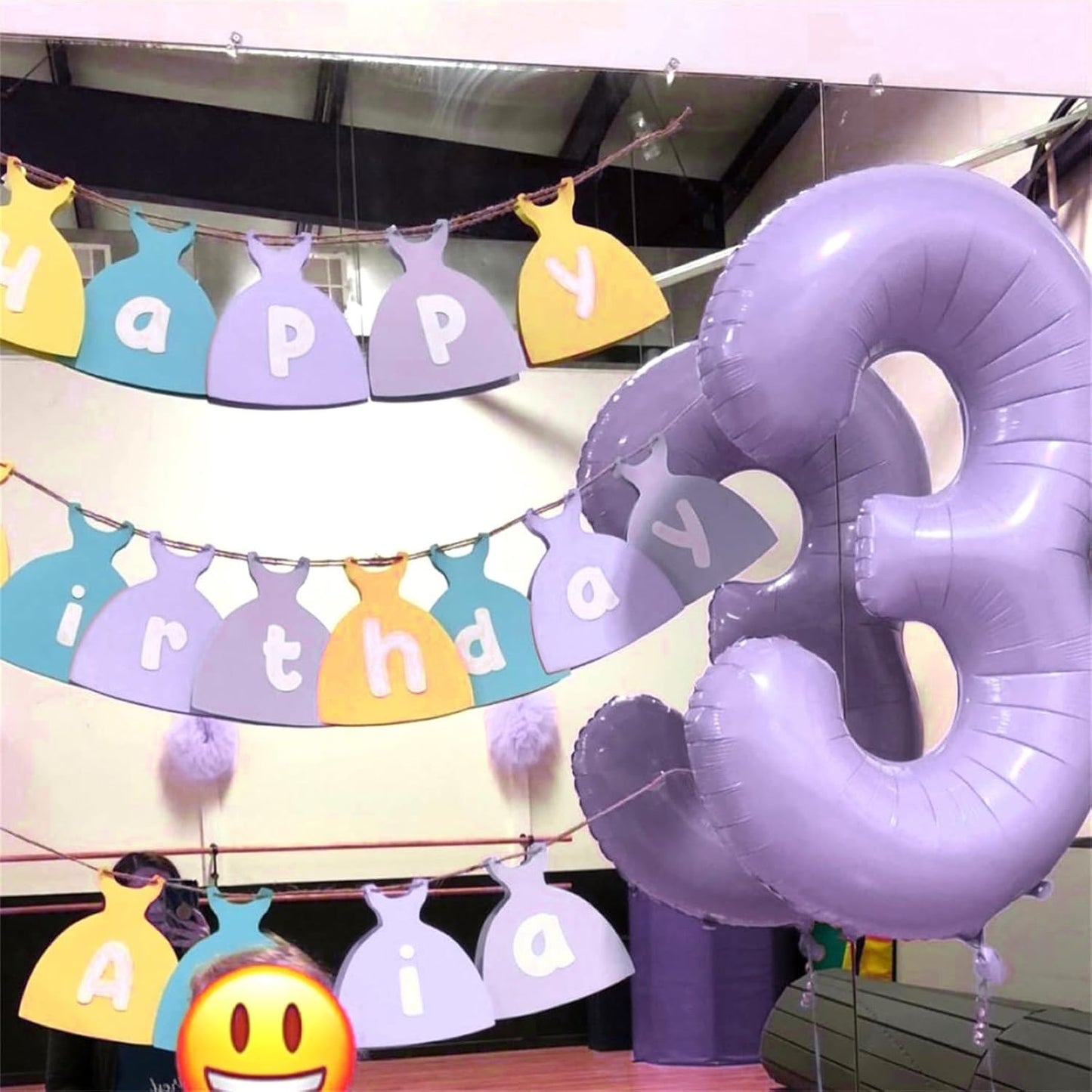 Dusty Pastel Purple Number 9 Balloons, 40 Inch Large Light Purple Foil Number Balloons Set 0-9 for Girls, Globos de Numero 9 Helium Balloon for 9th Age Birthday Anniversary Party Decorations Supplies