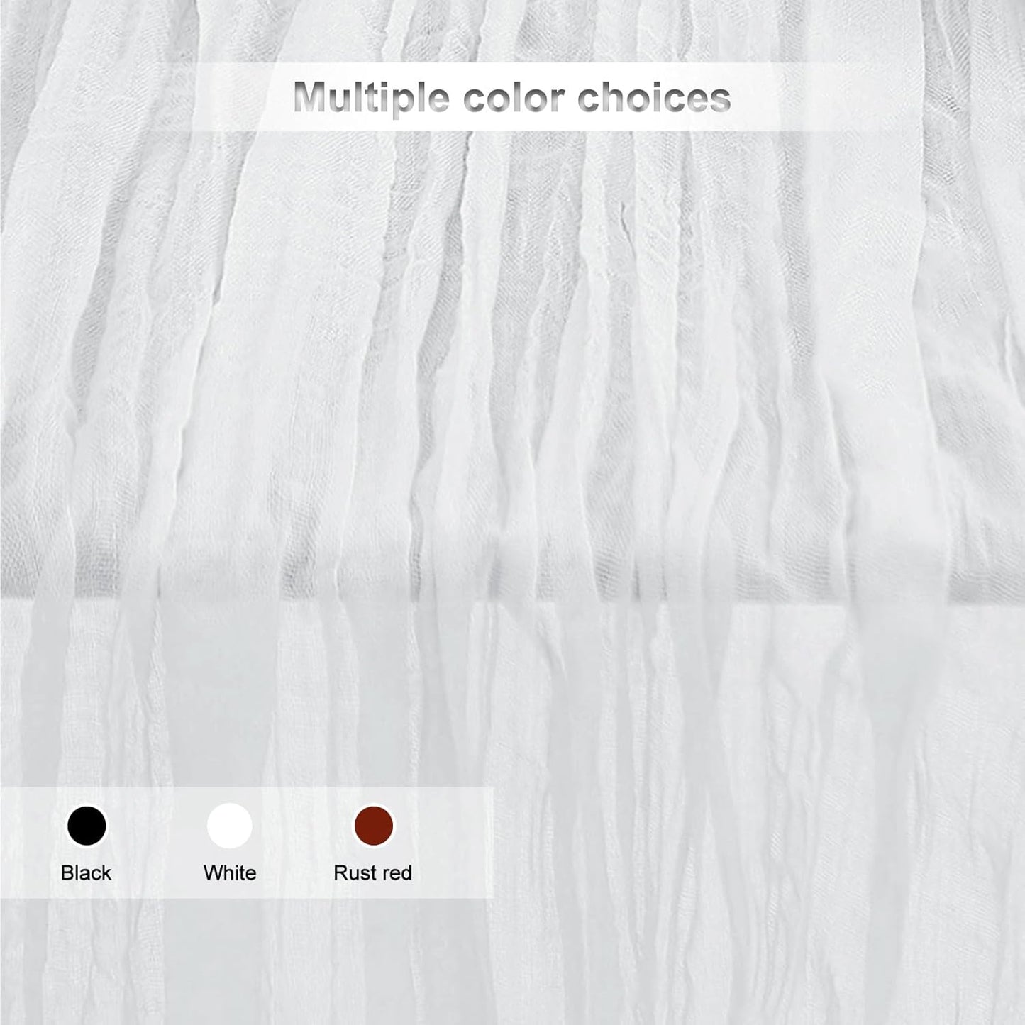 6 Pack White Cheesecloth Table Runner 35x120 Inch 10Ft Rustic Gauze Cheese Cloth Thanksgiving Table Runner Sheer Cheesecloth Table Runners for Wedding Party Bridal Shower Decoration