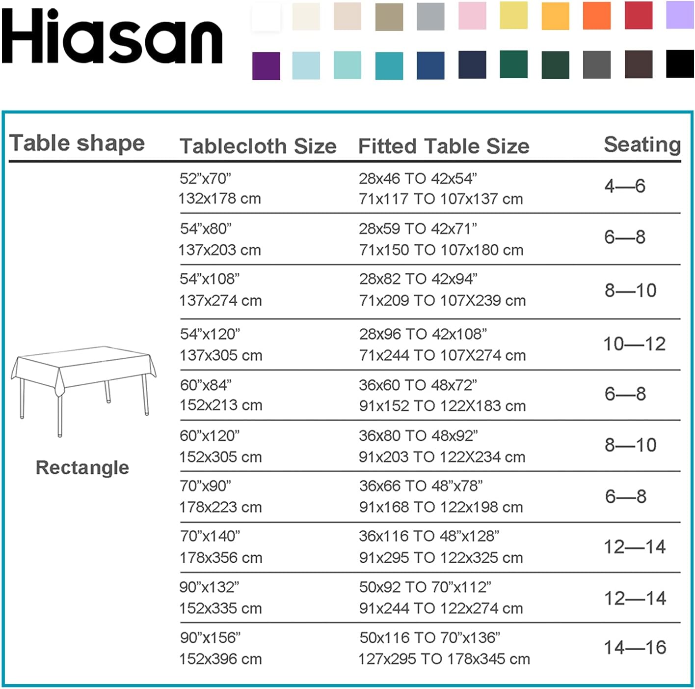 Hiasan Tablecloth for Rectangle Tables - 70 x 140 inch - Waterproof, Spillproof & Wrinkle Resistant Washable Polyester Table Cloth for Dining/Party/Outdoor Picnic, Yellow