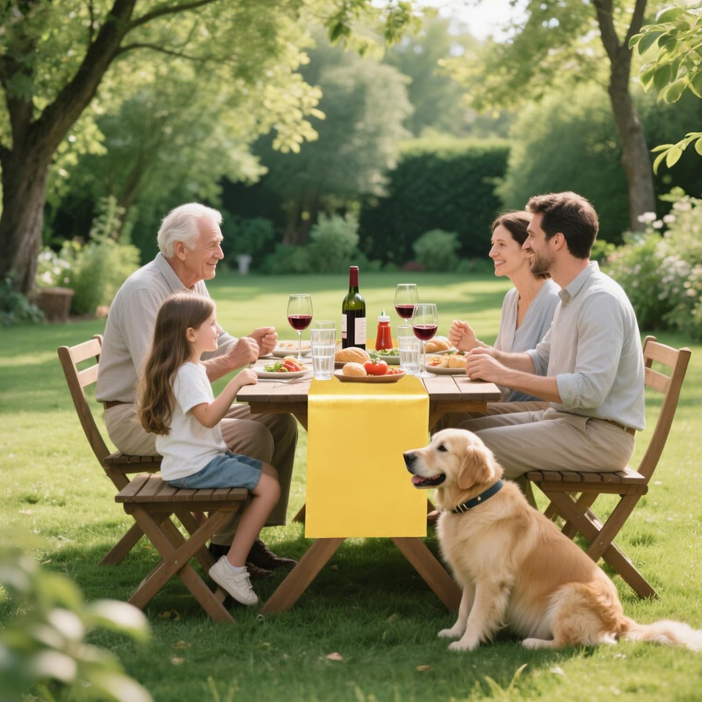 10 Pack Satin Table Runner 12 x 108 Inch Long Gold Silk Table Runner for Wedding Party Banquet Birthday Decoration