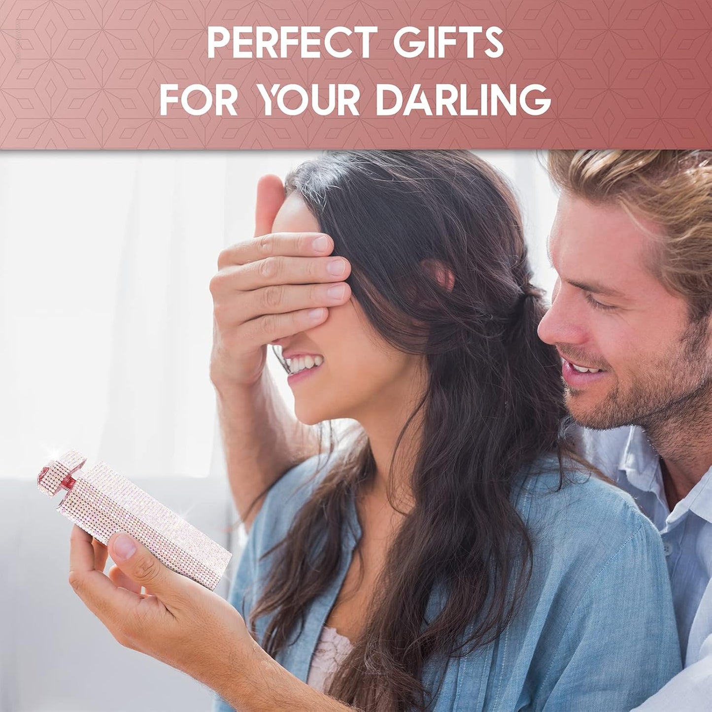 Bling Handheld Personal Fan, Rechargeable with 3 Speeds, Crystal Pull-out Portable Cooling Fan for Girls, Women - Pink Rhinestones