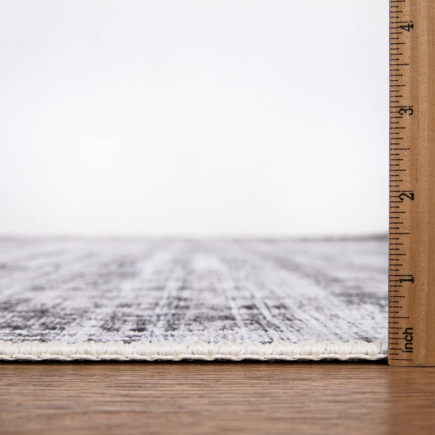 Bloom Rugs Washable Non-Slip 9' x 12' Rug - Gray/Charcoal/Blue Modern Abstract Area Rug for Living Room, Bedroom, Dining Room, and Kitchen - Exact Size: 9' x 12'