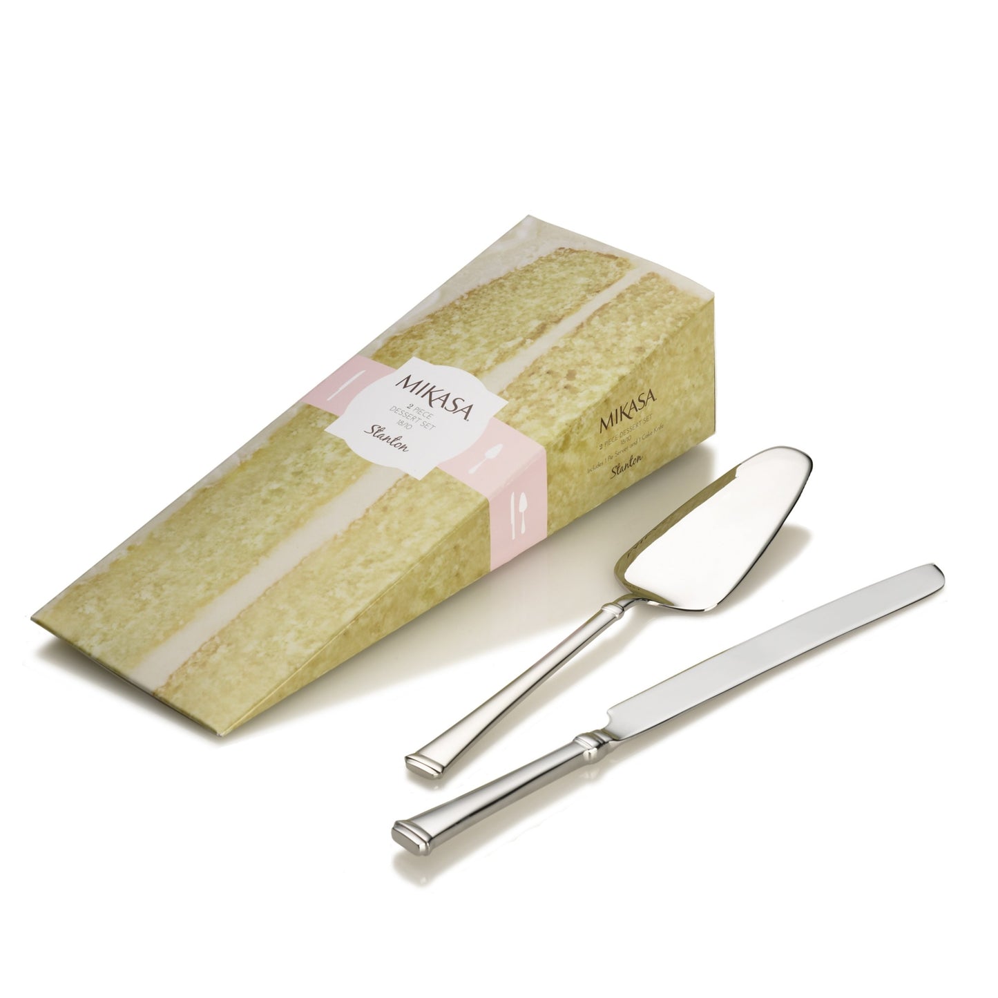 Mikasa Stanton 2-Piece Stainles Steel Cake Set