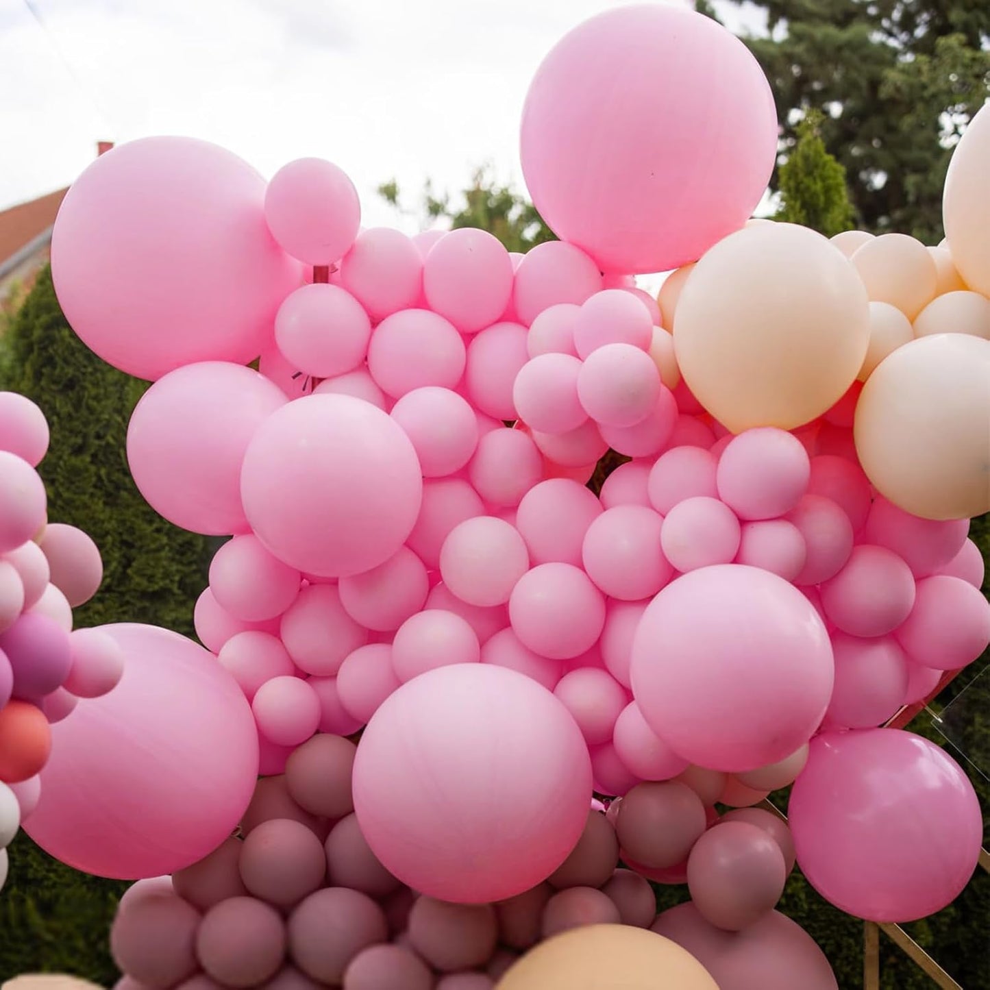 KAWKALSH Pink Balloons 9pcs 36 Inch Extra Large Big Jumbo Giant Matte Pink Balloons for Baby Shower Valentine's Day Princess Bridal Shower Bachelorette Birthday Party Decorations