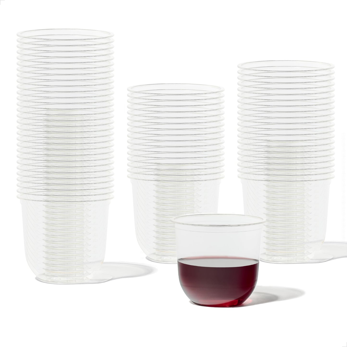 TOSSWARE NATURAL Arc - Plant Based Clear Cold Cups 12 oz - Plastic Alternative for Parties