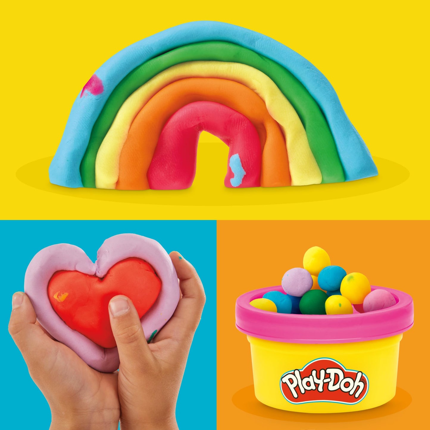 Play Doh Bulk Handout 42-Pack of 1-Ounce Modeling Compound Cans, Back to School Gifts, Prizes, &