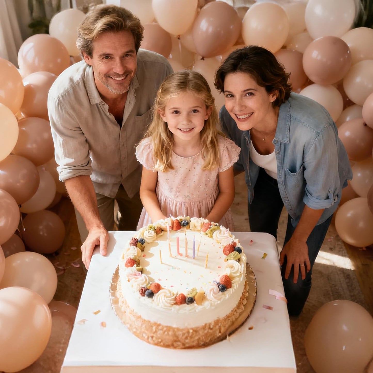 110pcs Nude Balloon 12 inch, Beige Latex Balloons for Birthday Party Baby Shower Wedding(with 2 Ribbons).