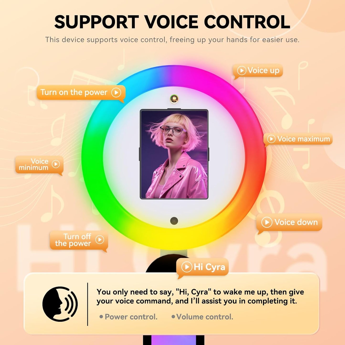 Photo Booth Stand Compatible with 10.2"-12.9" iPad, Large Light Box Customized Logo Photobooth Machine Cyratok APP Software Control Ring Light,Perfect for Wedding/Parties/Birthday(Flight Case)