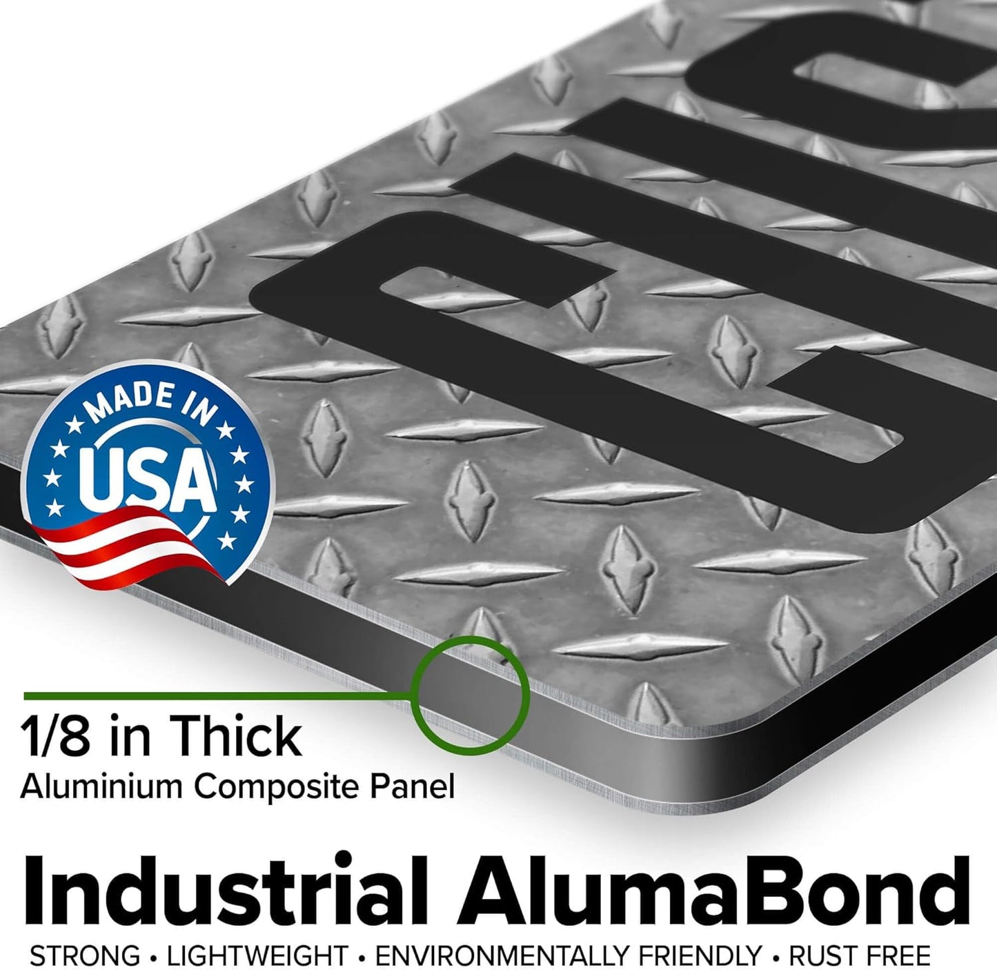 Custom Sign, Custom Street Sign, 11 Font Colors, 13 Font Styles, 4 Hole Options, 22 Sizes, 6x24 Inches, Rust Free DiBound, Fade Resistant, Made in USA by My Sign Center (Diamond Metal)