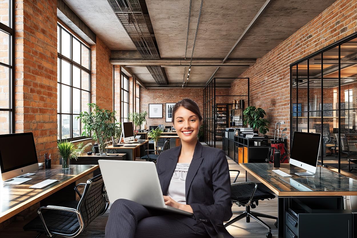 5X3ft Office Video Photo Backdrop Photography Background for Recording Conference, Zoom Home Podcast Backdrops Photo Booth Prop Decorations Wall Decor Tablecloth