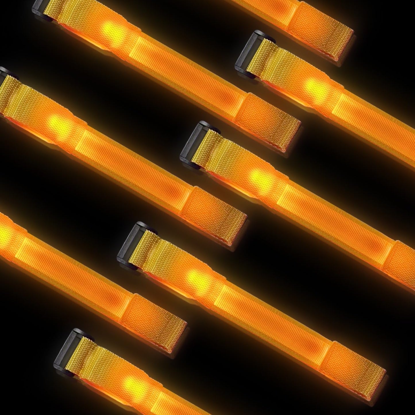 8 Pack LED Bracelets Light Up Wristbands,Glow Flashing Wristbands Glow in The Dark Party Supplies for Party, Festivals, Sports, Camping,Night Events (Yellow)