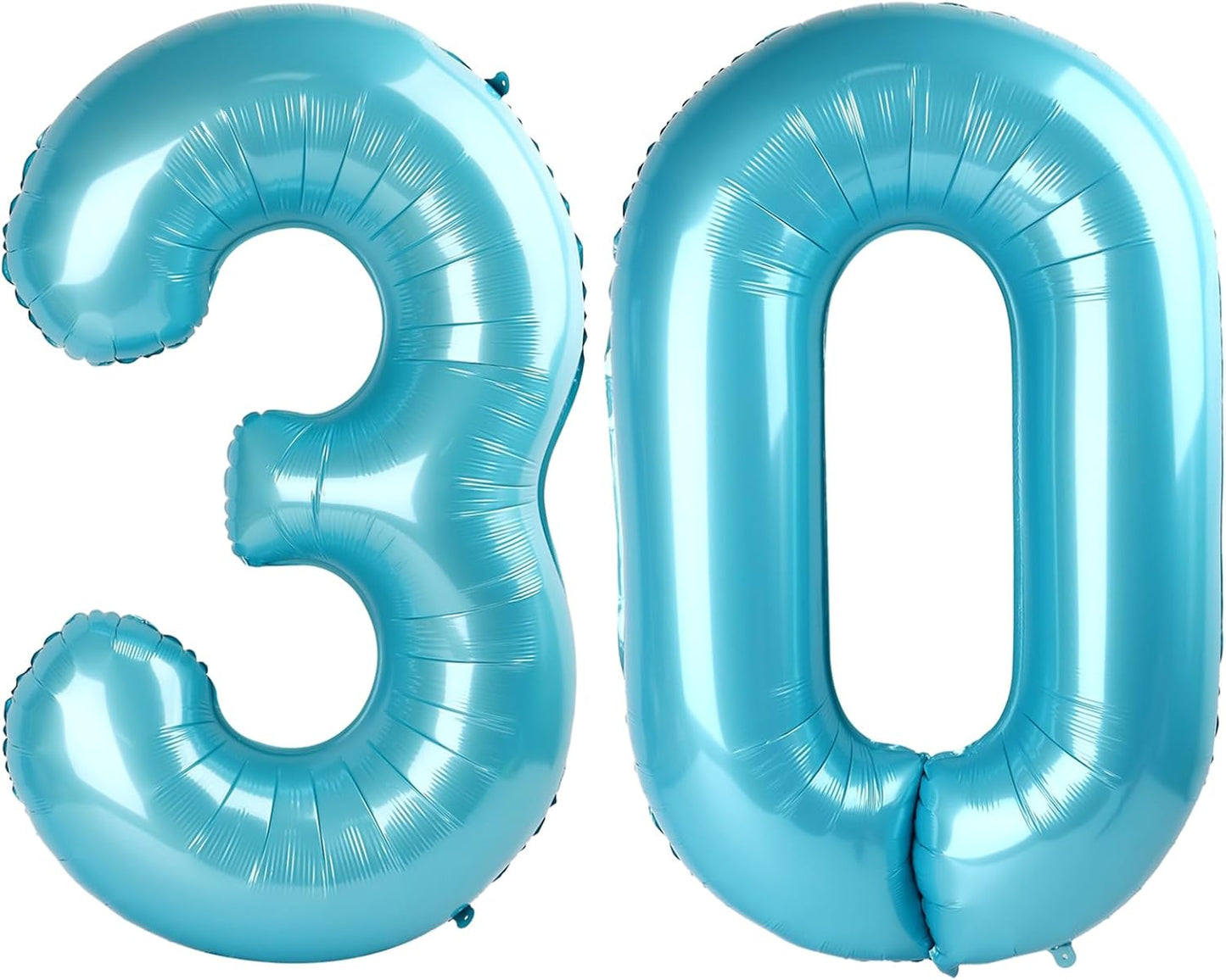 Pearl Blue 30 Number Balloon