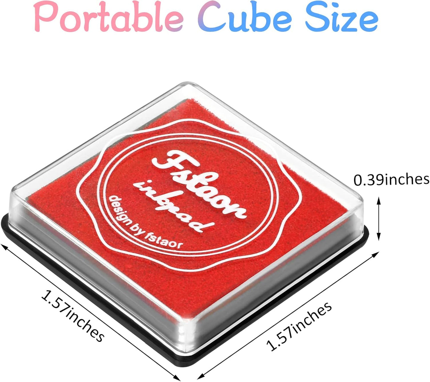 Fstaor 20 Colors Washable Ink Pads for Kids Rubber Stamps, Finger Print Crafts Stamp Pad for Kids, Paper, Scrapbooking, Fabric,Wood (Pack of 20)