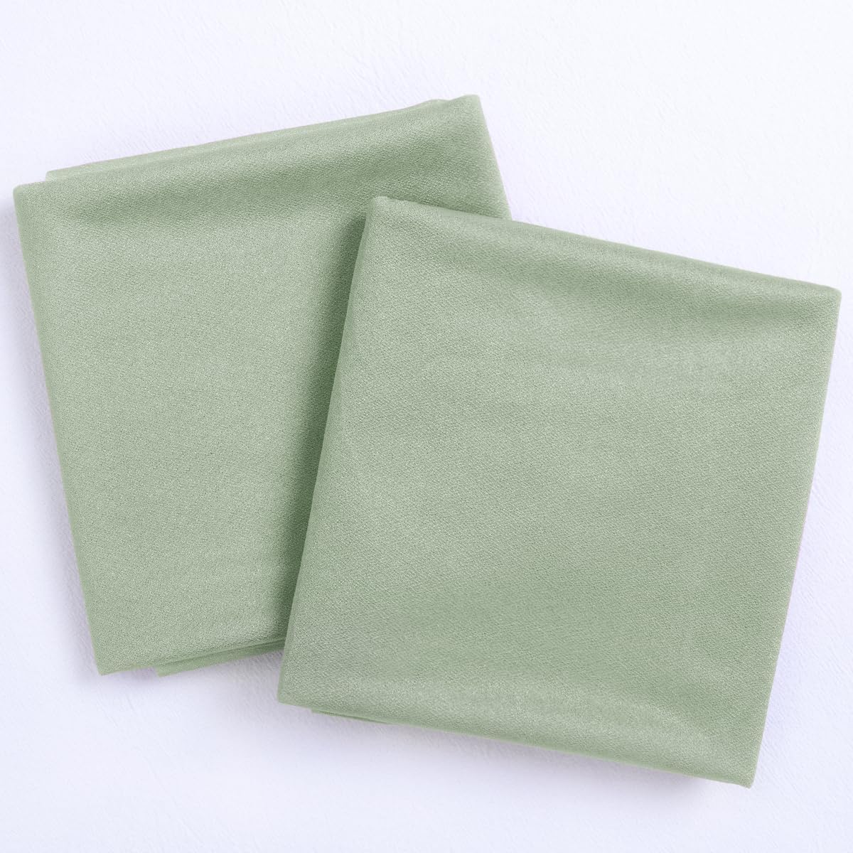 Socomi Sage Green Sheer Wedding Arch Draping Fabric 29" x 20Ft 2 Panels Outdoor Curtain Drapes Extra Long for Bridal Baby Shower Ceremony Birthday Party Decor