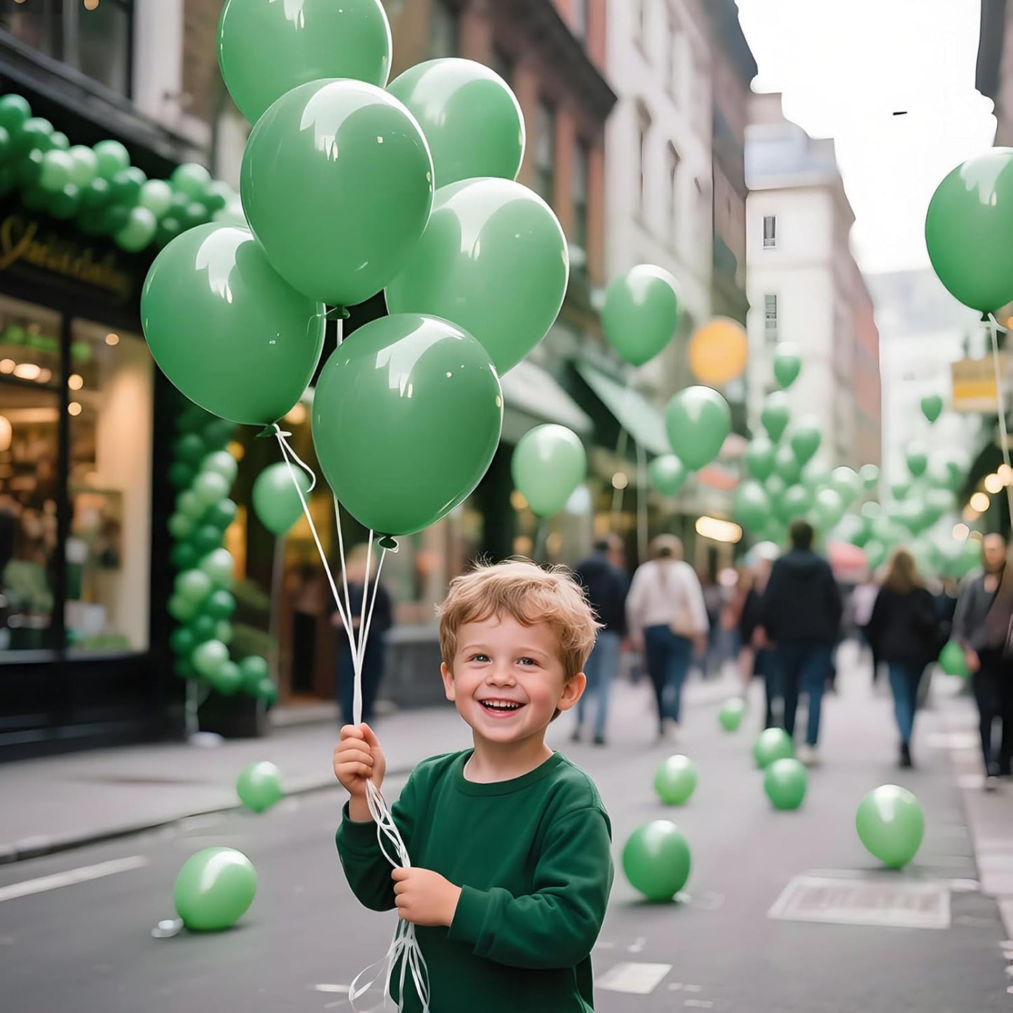 KAWKALSH Sage Green Balloon 12 Inch, 110pcs Latex Party Balloons Helium Bright Color for Birthday Baby Shower Wedding Party Supplies Arch Garland Decoration