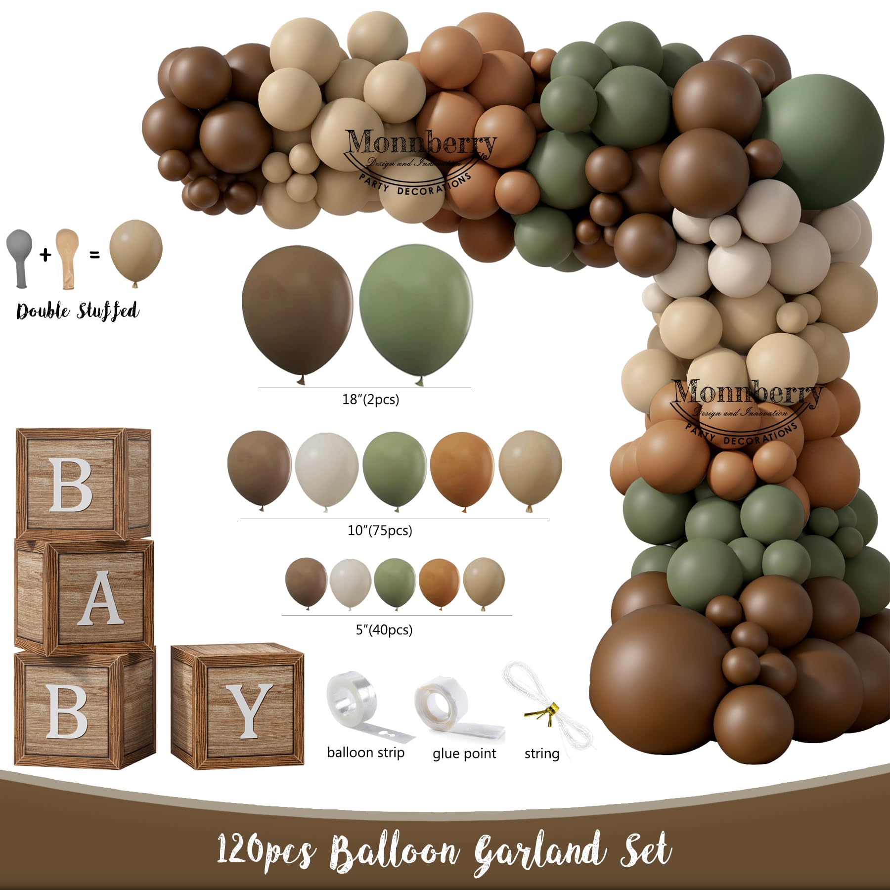 Woodland Animals Baby Shower Decoration Party Supplies, Forest Animal Neutral Gender Reveal Party