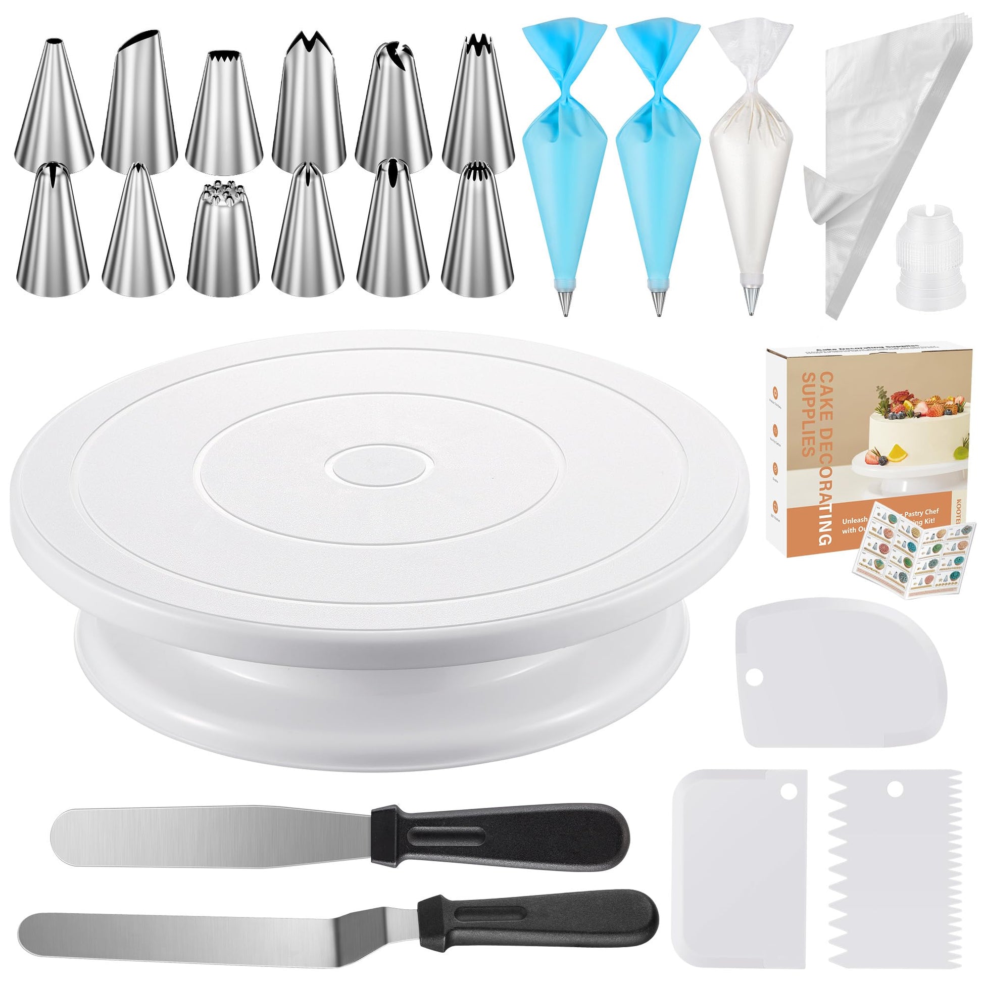 Kootek 71 Cake Decorating Kit Baking Supplies Tools for Beginners & Pros