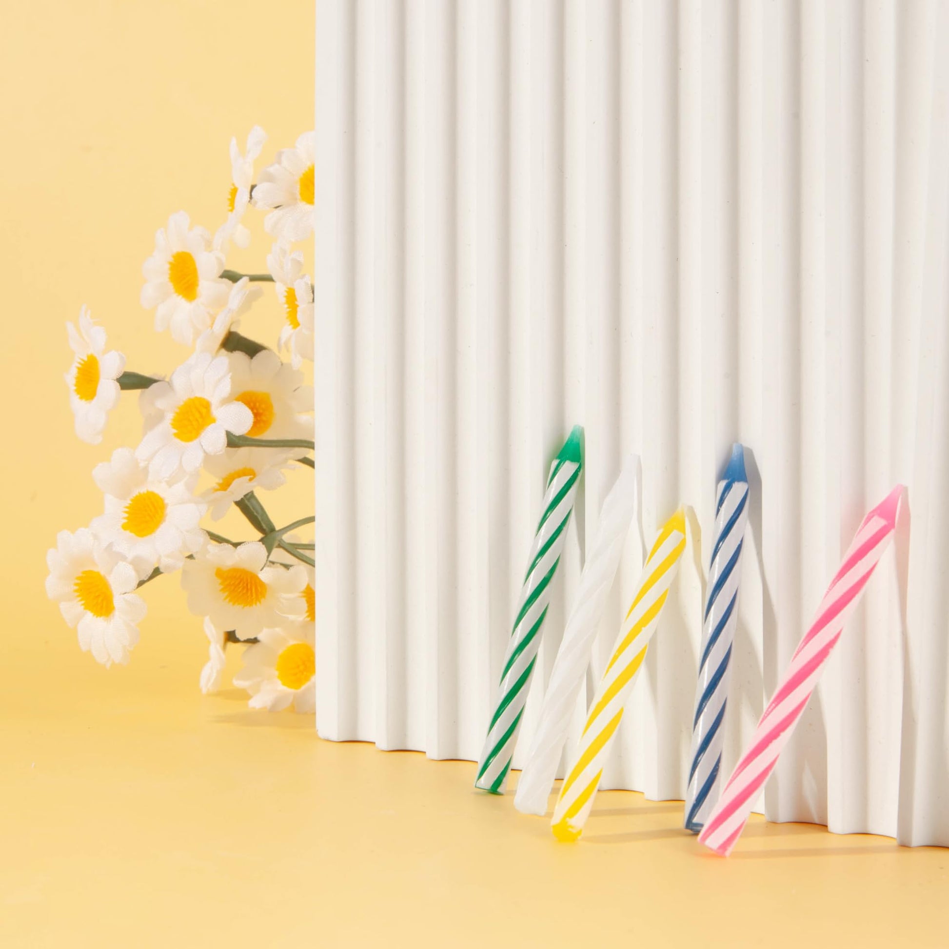 PHD CAKE 288-Count Multicolored Spiral Birthday Candle, Birthday Candles for Cake, Cupcake Candles