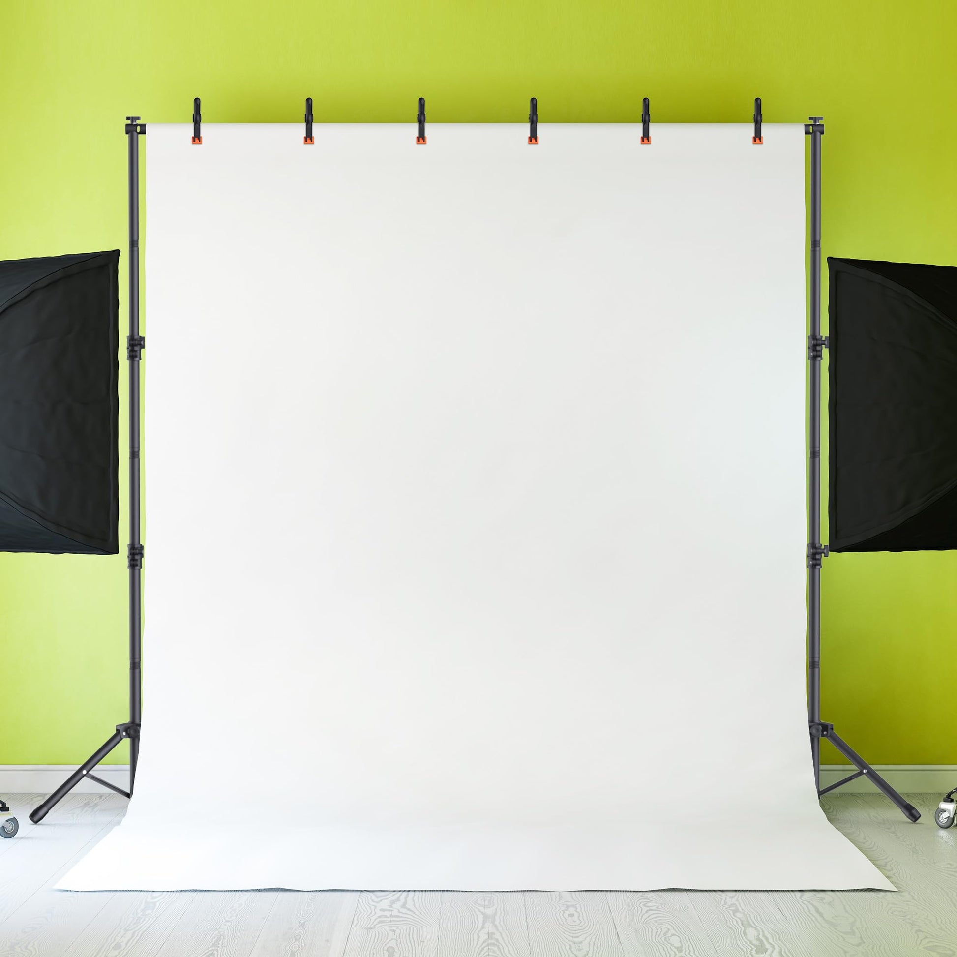 Backdrop Stand 10x7.5ft, Height Adjustable and Width Adjustable Backdrop Stand, Back Drop Stand for