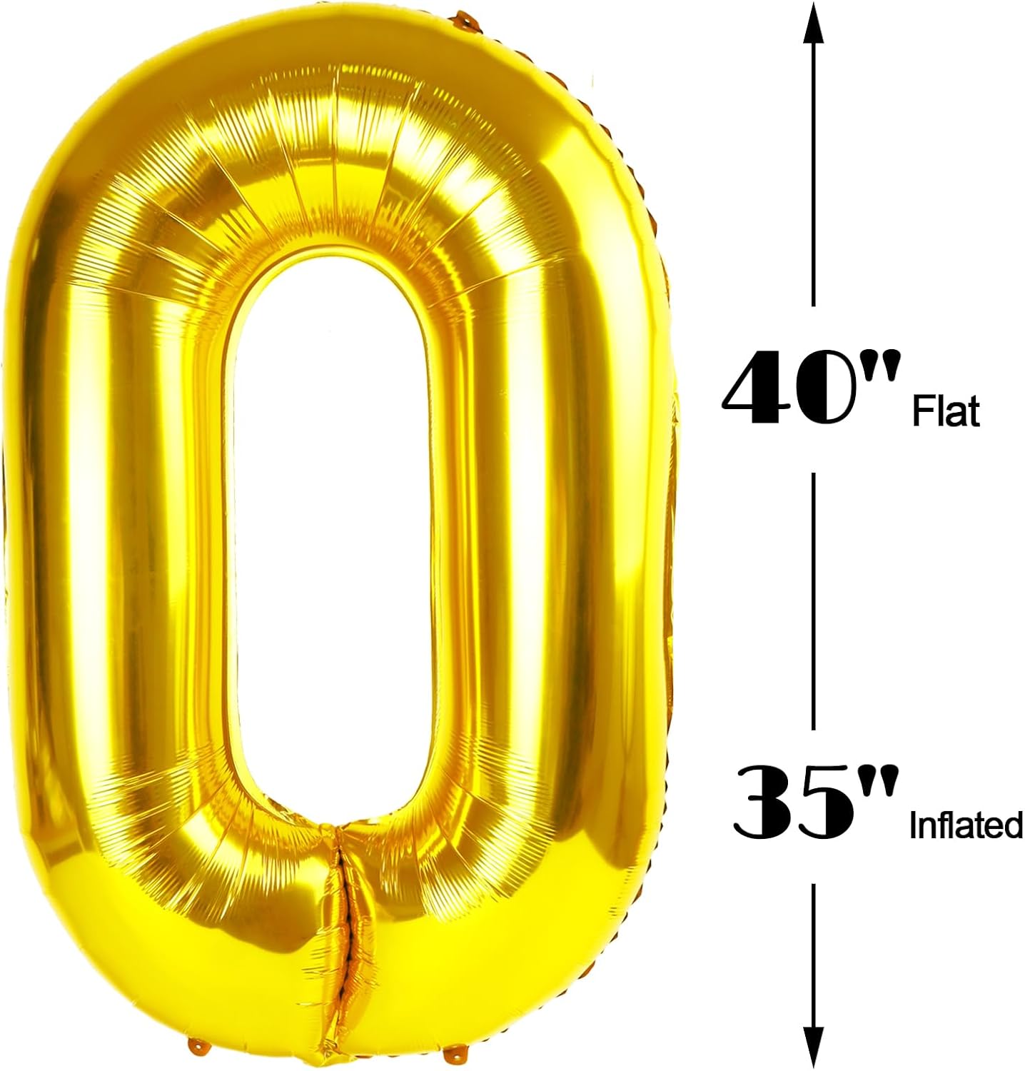 Gold Mylar Number 90 Balloon 40 inch, Number 90 Birthday Balloon, Gold Foil 90 Balloon for 90 Birthday Party, Anniversary Celebration Number Balloons Decorations