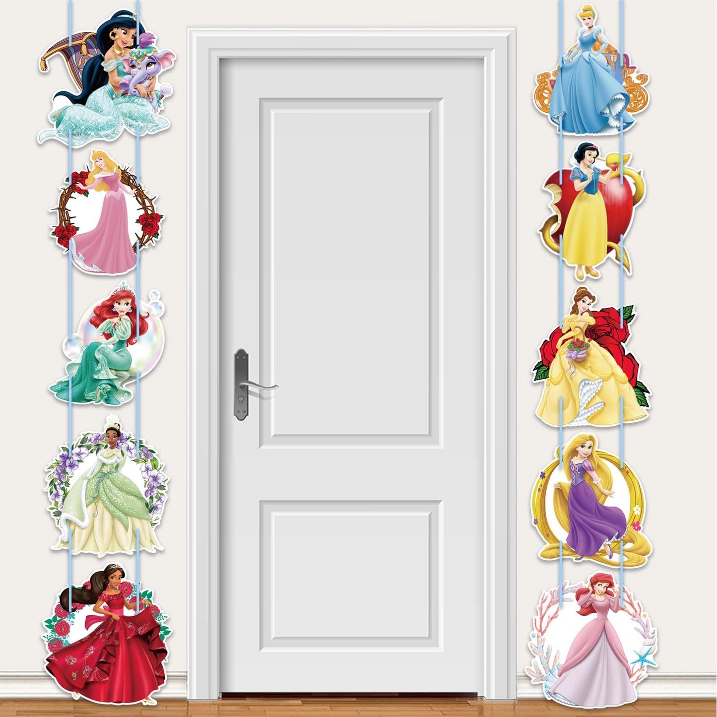 10 PCS Princess Porch Sign Birthday Party Supplies Decorations