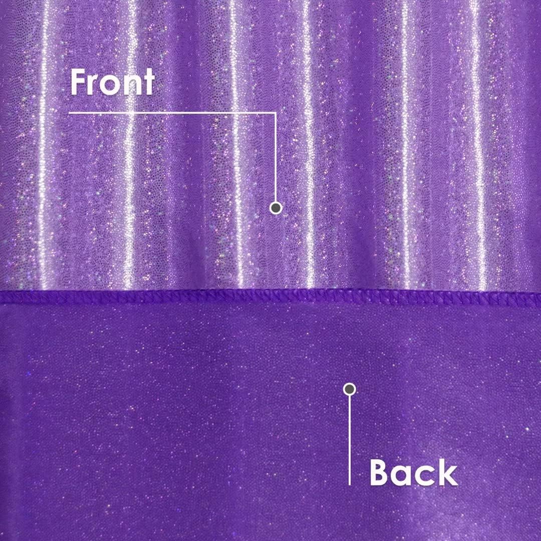 Fitable Sequin Tablecloth for Parties 60x120 Inch - Sparkle Glitter Table Cloth Laser Rectangle Overlay for Wedding Baby Shower Ceremony Birthday Holiday Banquet Decor, Purple