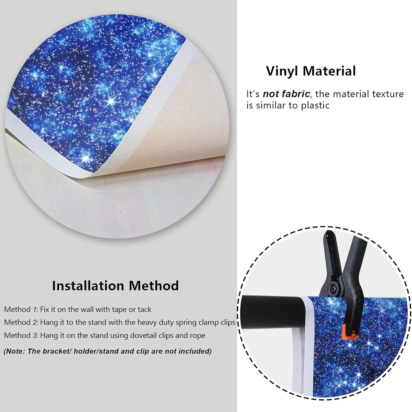 YongFoto Blue Glitter Backdrop 12x8ft Silver Light Spots Navy Blue Sequin Bokeh Photography Background Birthday Bridal Shower Wedding Photography Background Party Banner Decor Portraits Photoshoot