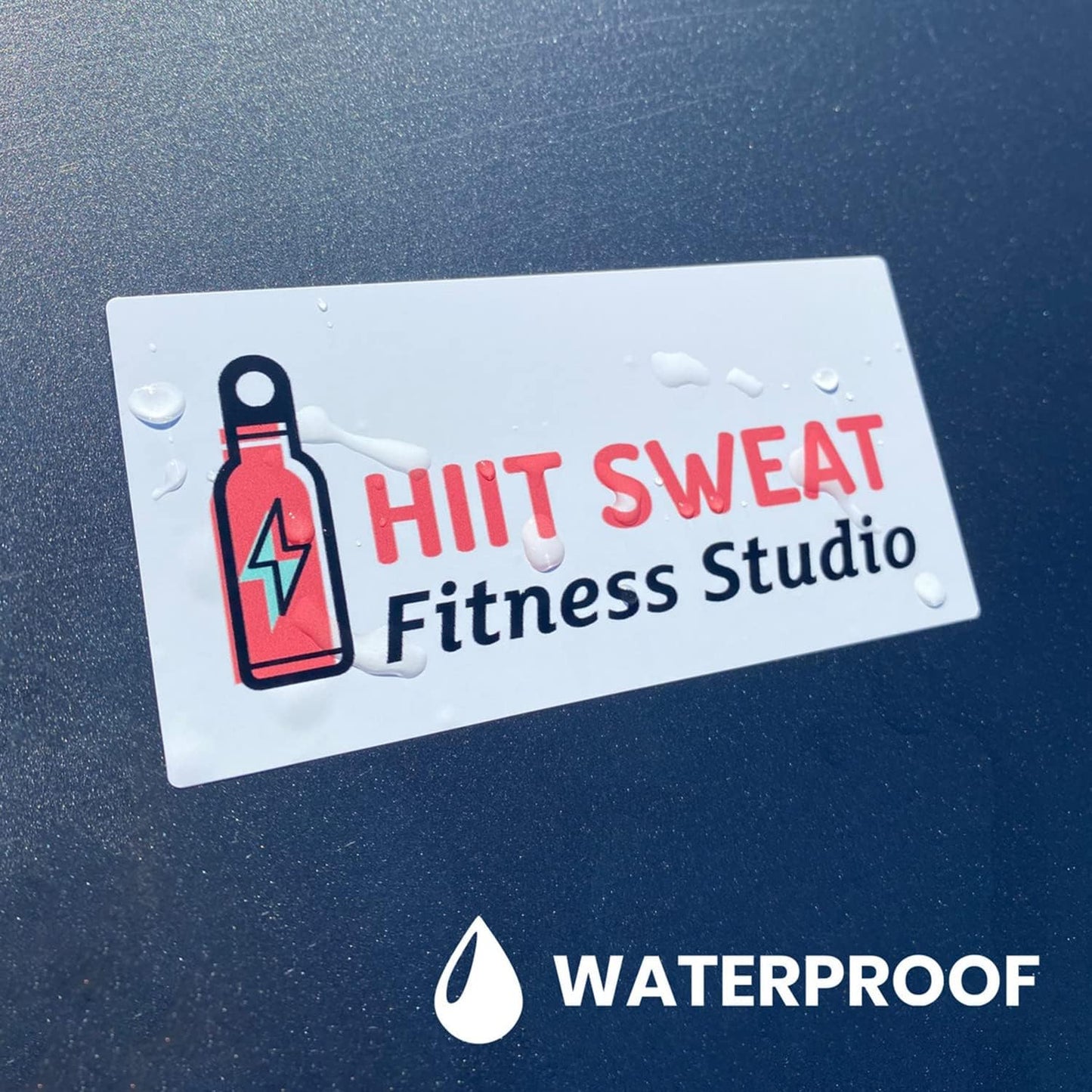 Custom Logo Stickers for Business, Personalised Logo Labels - Any Shape, Waterproof Vinyl Glossy Stickers for Branding & Packaging