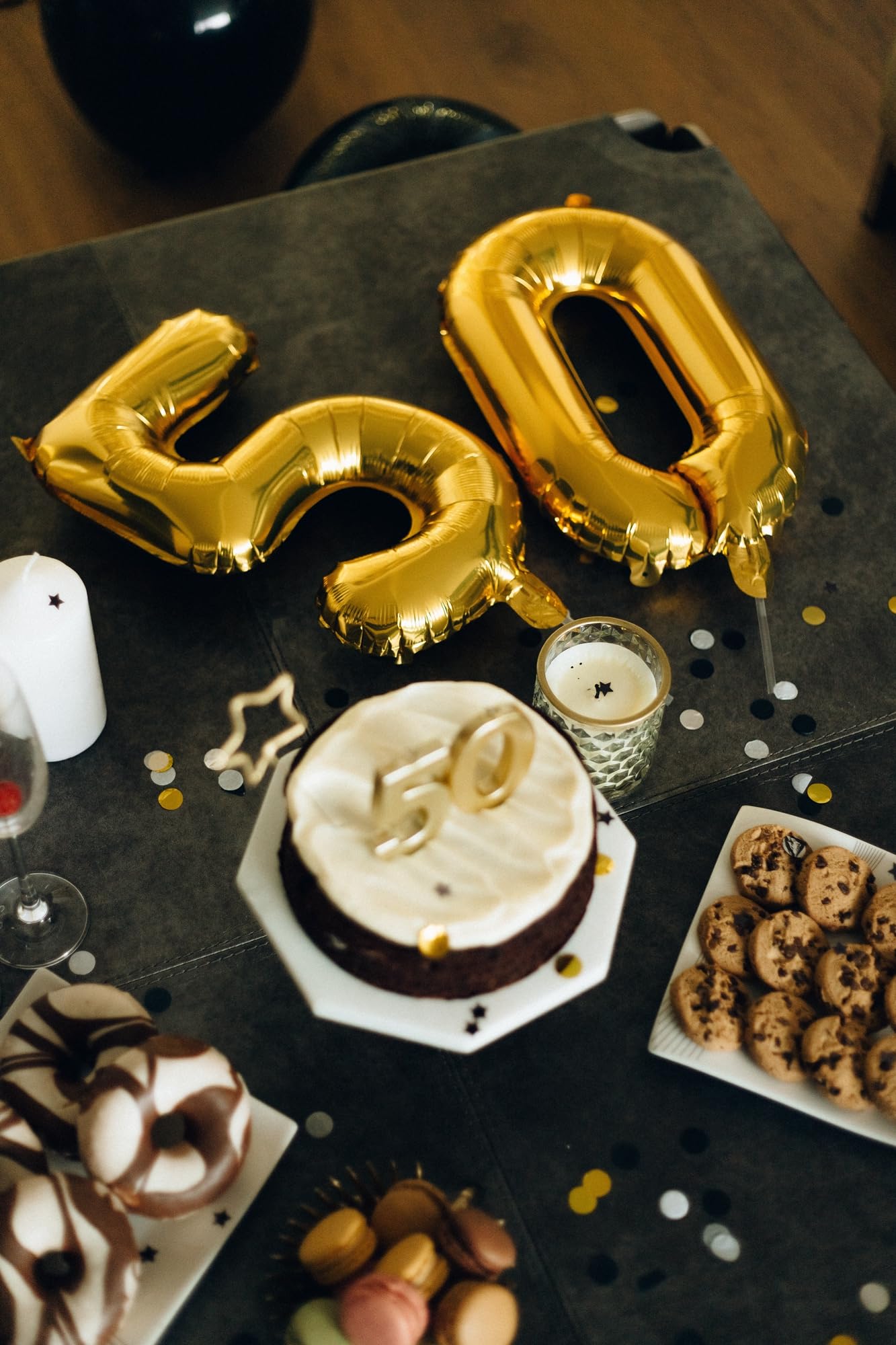 20 Pcs Gold 16" Number Balloons 2 Sets 0-9 Foil Balloon Numbers Décor