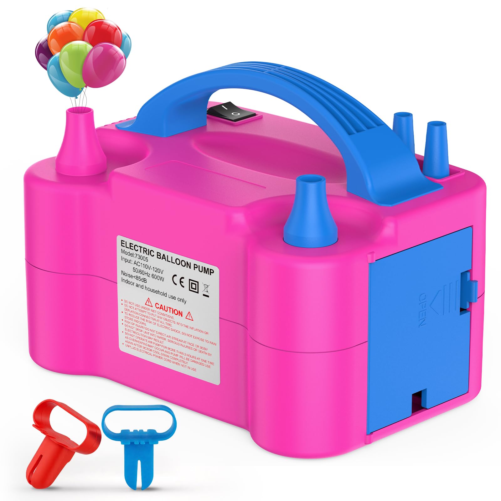 Motorenbau Electric Balloon Pump with Dual Nozzle & 2 Tying Tools