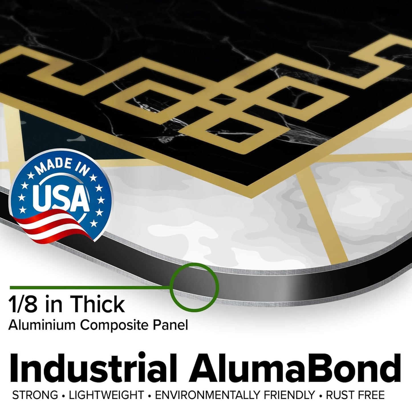 Custom Sign, Custom Street Sign, 11 Font Colors, 13 Font Styles, 4 Hole Options, 22 Sizes, 36x36 Inches, Rust Free DiBound, Fade Resistant, Made in USA by My Sign Center (Marble Tile)